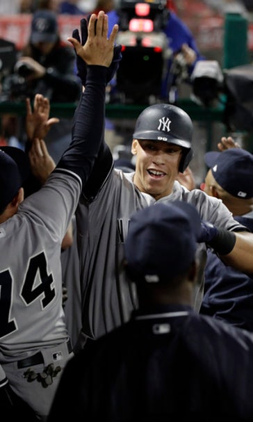 Judge clouts 22nd homer, propels Yankees past Angels 5-3 (Jun 12, 2017)